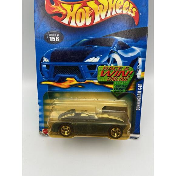 2002 Hot Wheels Collector #156 Cunningham C4r Blue W/chrome 5 Spoke Wheels China - Picture 2 of 6